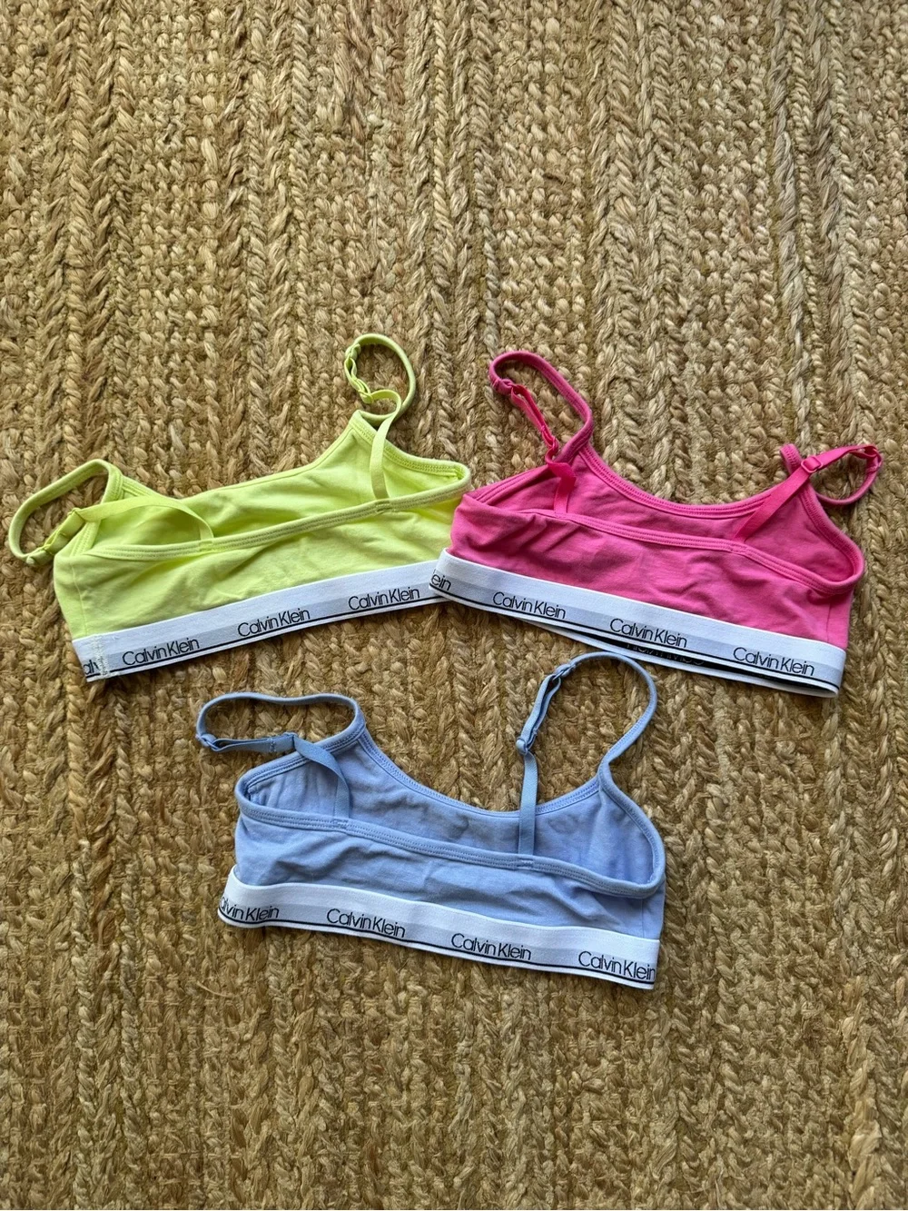 Girls Calvin Klein training bras sz 6